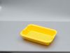 Bac égouttoir et décongélation petit modèle, 400x300x60mm, jaune, parois pleines, fond perforé